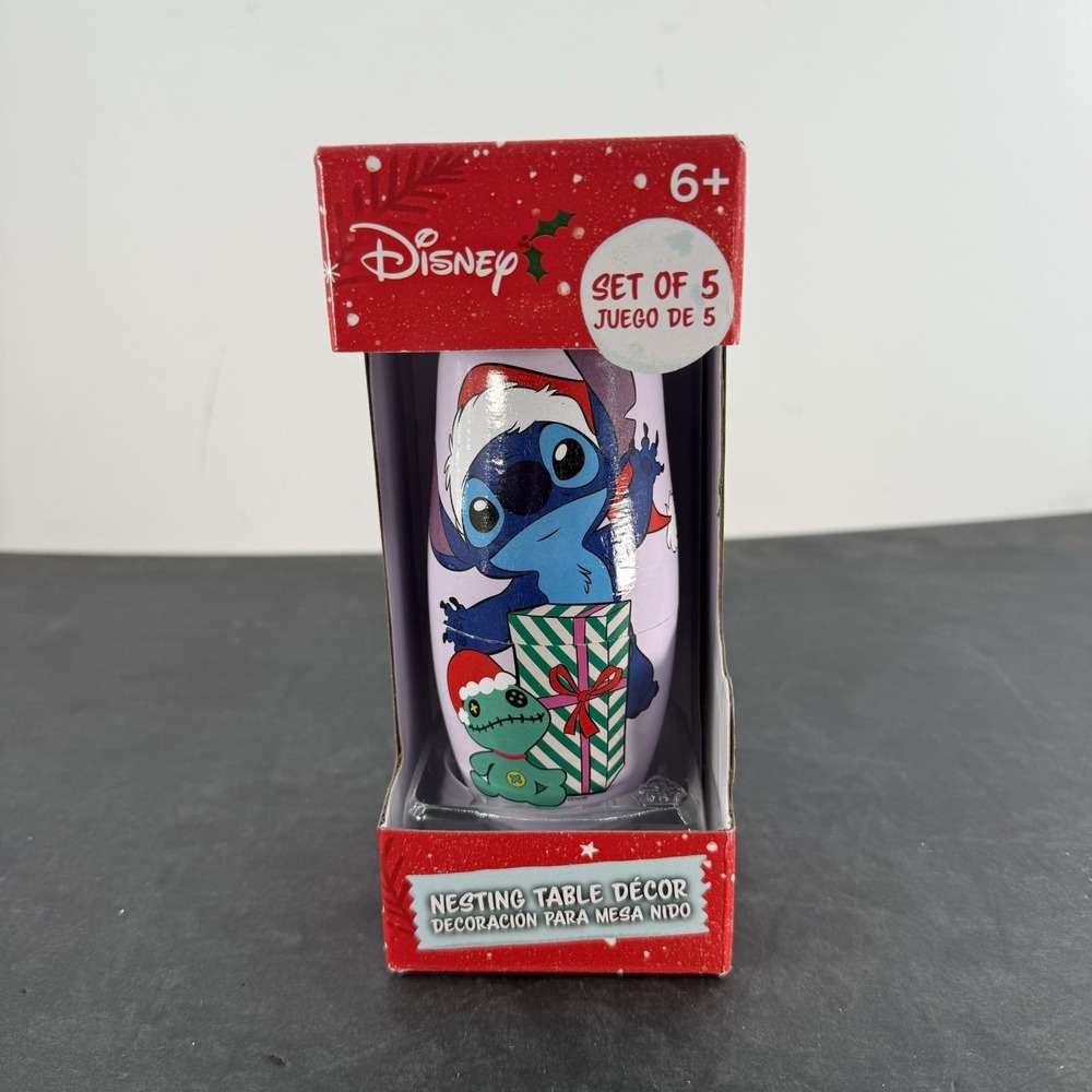 Disney Lilo & Stitch Nesting Table Decor Set of 5  Walmart Exclusive 8" Tall